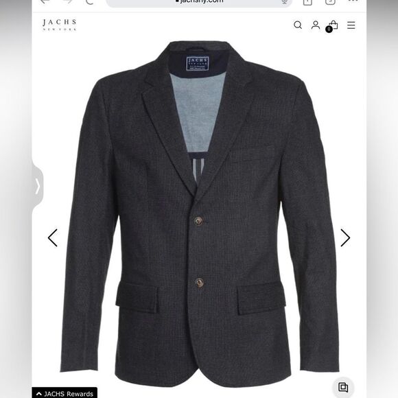 NEW WITH TAGS JACHS NEW YORK BLAZER IN NAVY BLUE - Picture 8 of 8